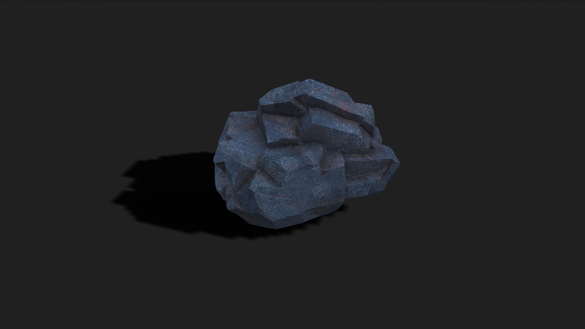 Mountain cliff Rocks - PBR Pack 07 Low-poly 3D model_6