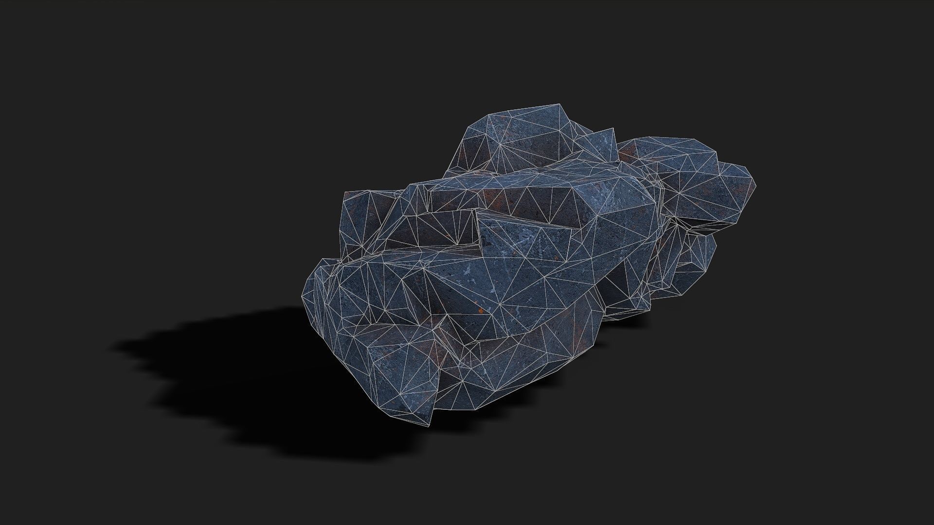 Mountain cliff Rocks - PBR Pack 07 Low-poly 3D model_19