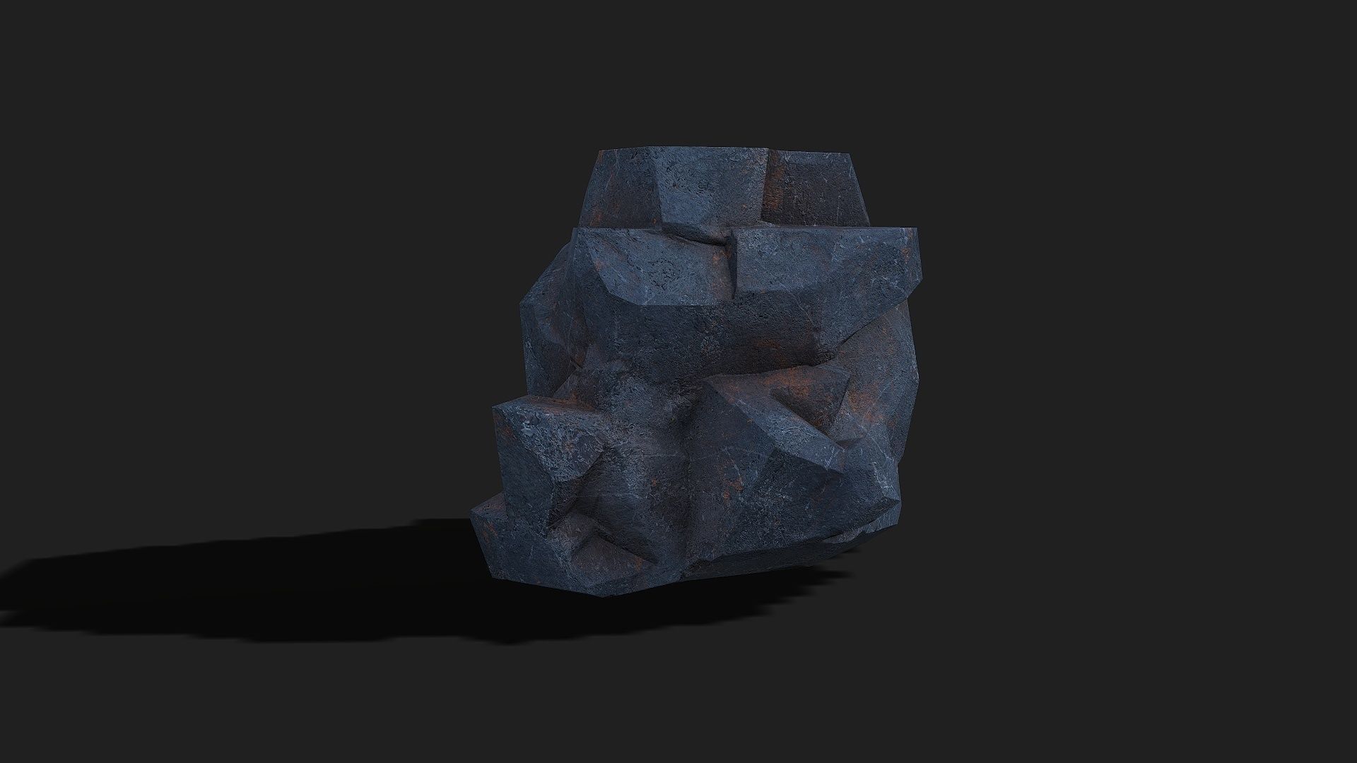 Mountain cliff Rocks - PBR Pack 07 Low-poly 3D model_20