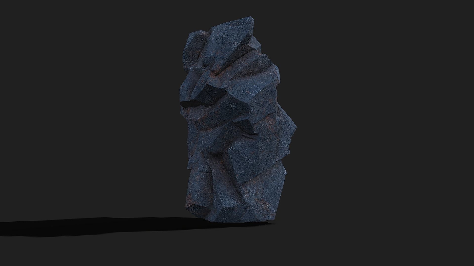 Mountain cliff Rocks - PBR Pack 07 Low-poly 3D model_16