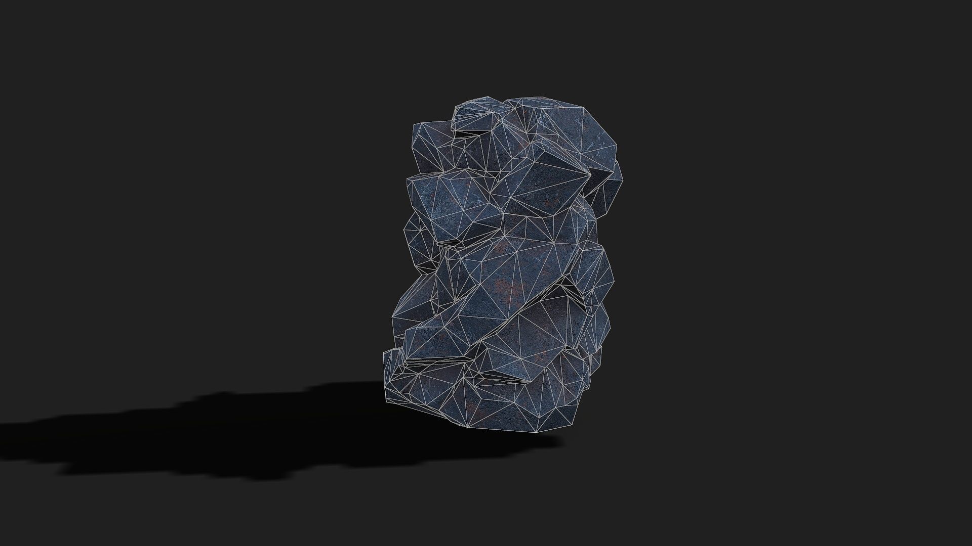 Mountain cliff Rocks - PBR Pack 07 Low-poly 3D model_15