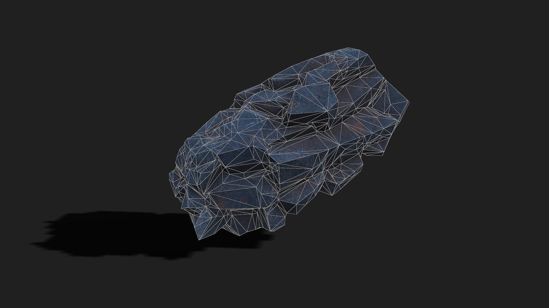 Mountain cliff Rocks - PBR Pack 07 Low-poly 3D model_11