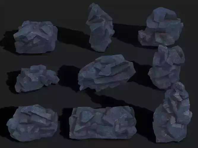 Mountain cliff Rocks - PBR Pack 07