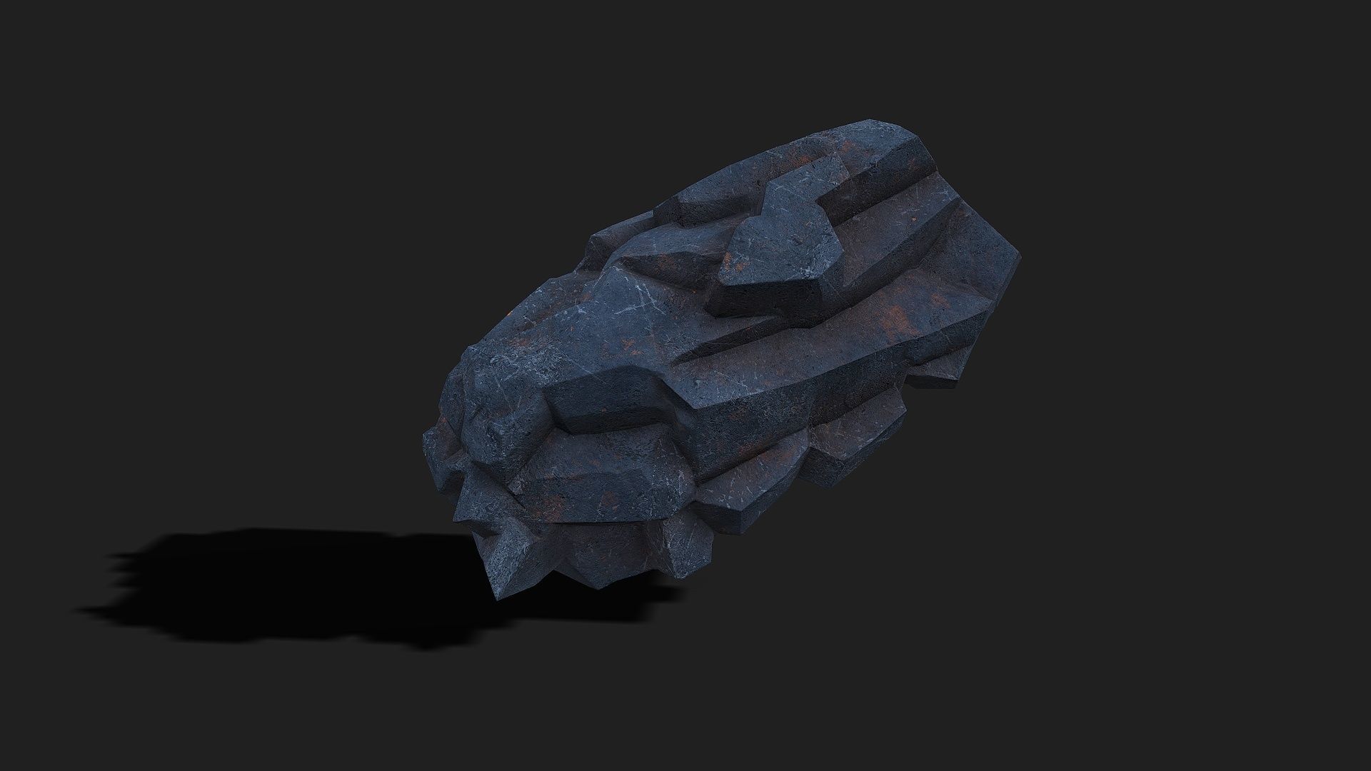 Mountain cliff Rocks - PBR Pack 07 Low-poly 3D model_10