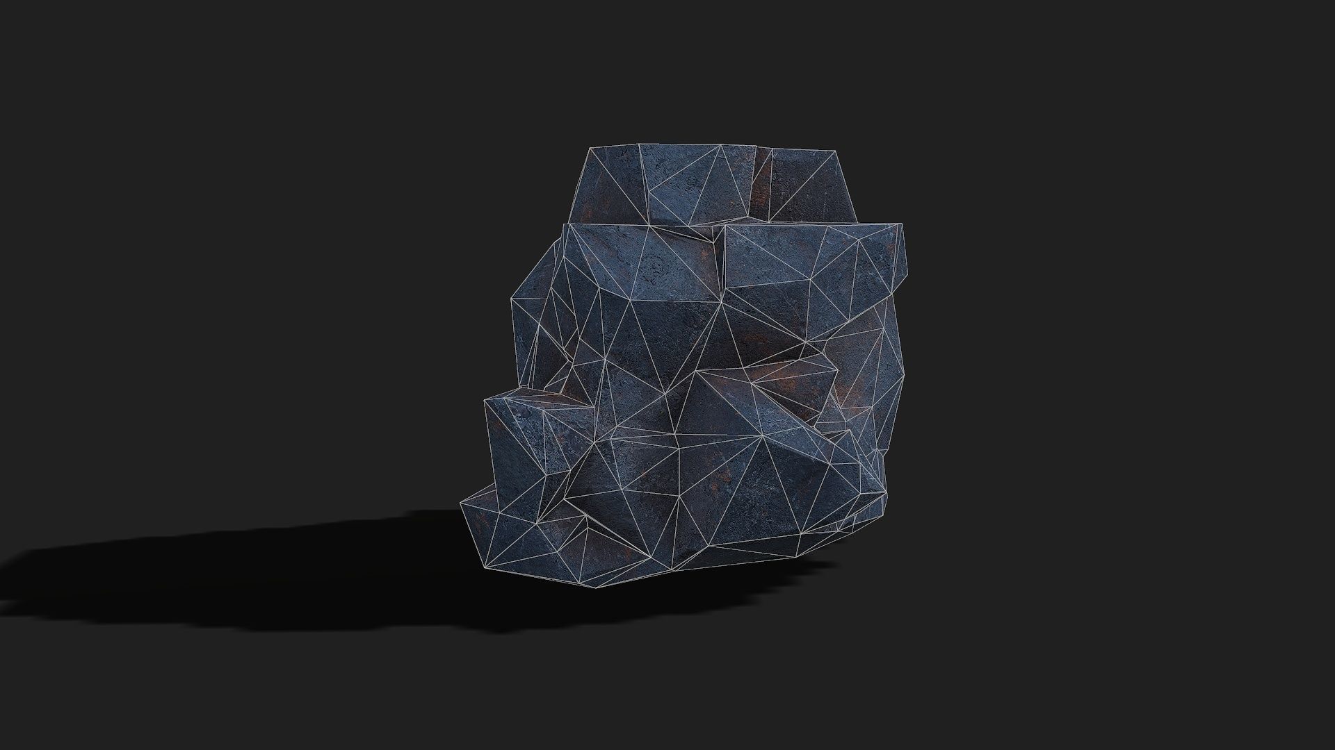 Mountain cliff Rocks - PBR Pack 07 Low-poly 3D model_21