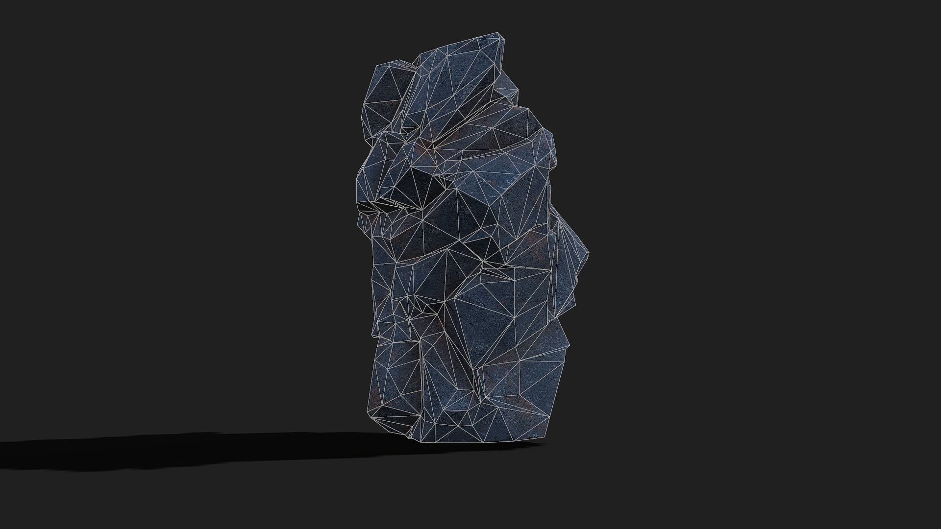 Mountain cliff Rocks - PBR Pack 07 Low-poly 3D model_17