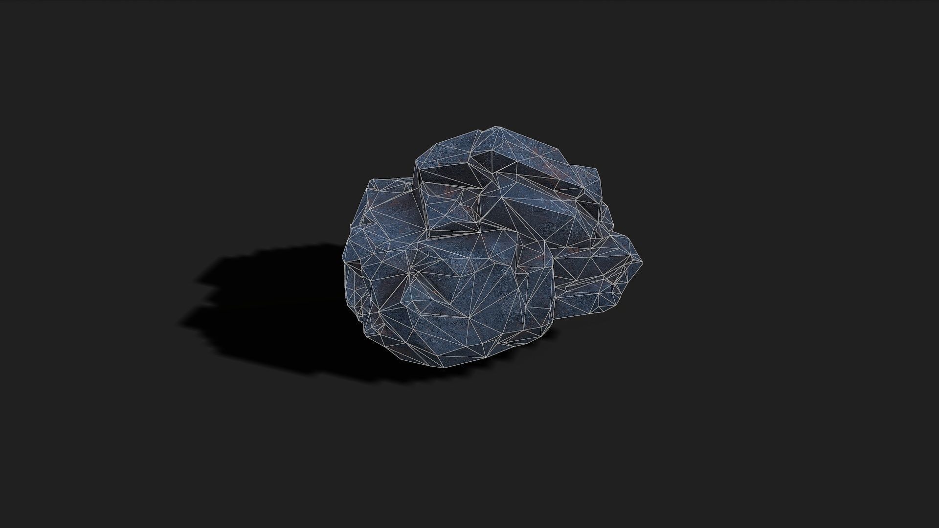 Mountain cliff Rocks - PBR Pack 07 Low-poly 3D model_7