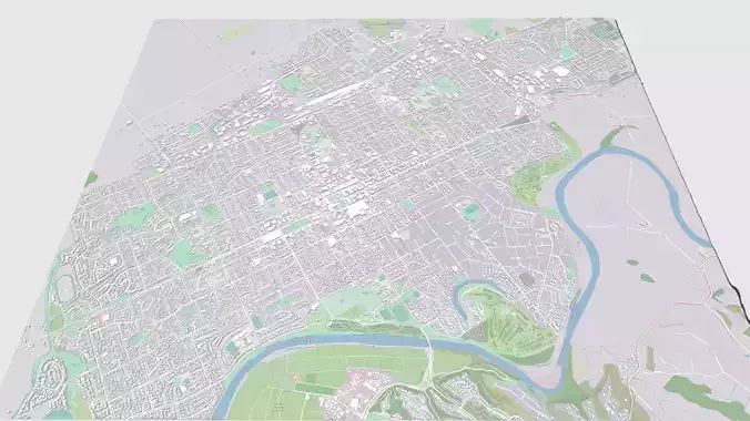 Cityscape  Palmerston North New Zeland 3D model