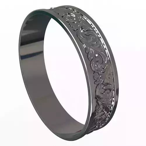 Jewellery Ring 07 Chrome Low-poly 3D model