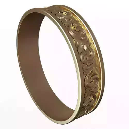 Jewellery Ring 07 Gold Low-poly 3D model
