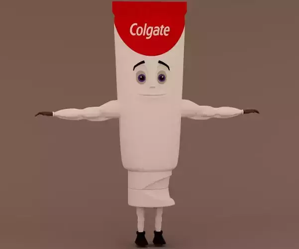 Colgate model with rigging Low-poly 3D model
