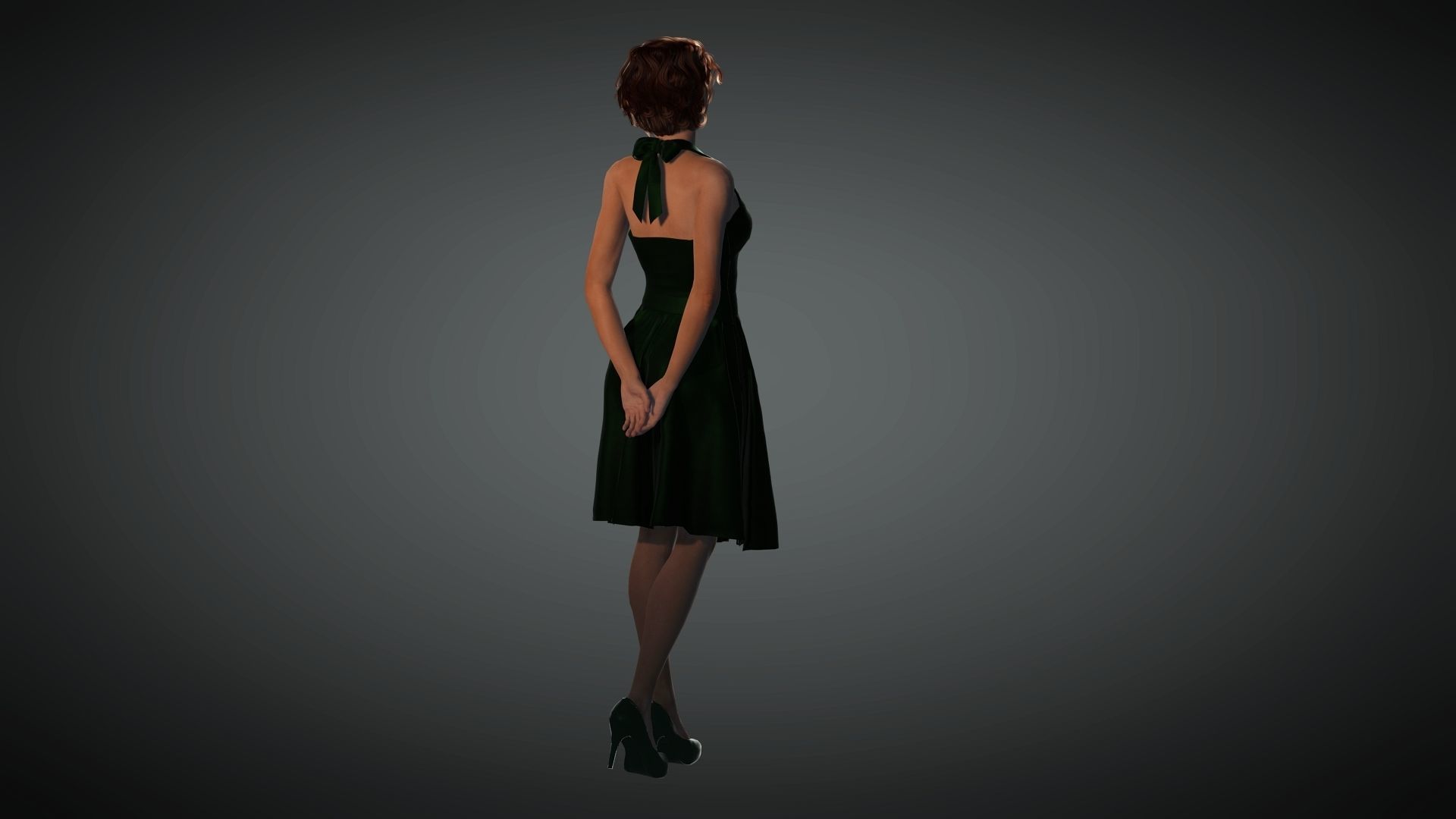 Rihanna Rigged Animated 2500 Free animations tutorial Low-poly 3D model_5