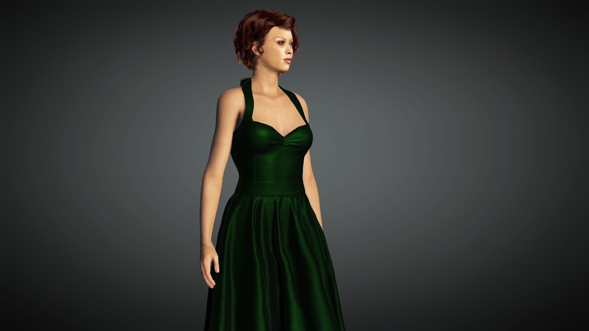 Rihanna Rigged Animated 2500 Free animations tutorial Low-poly 3D model_7