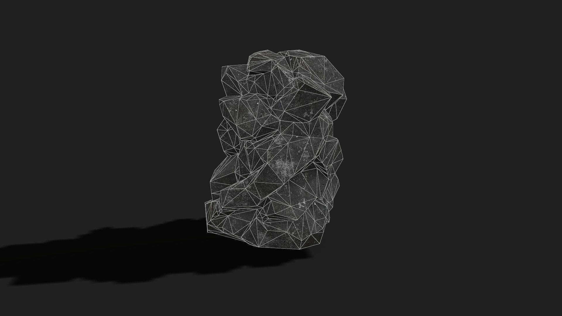 Mountain cliff Rocks - PBR Pack 08 Low-poly 3D model_15