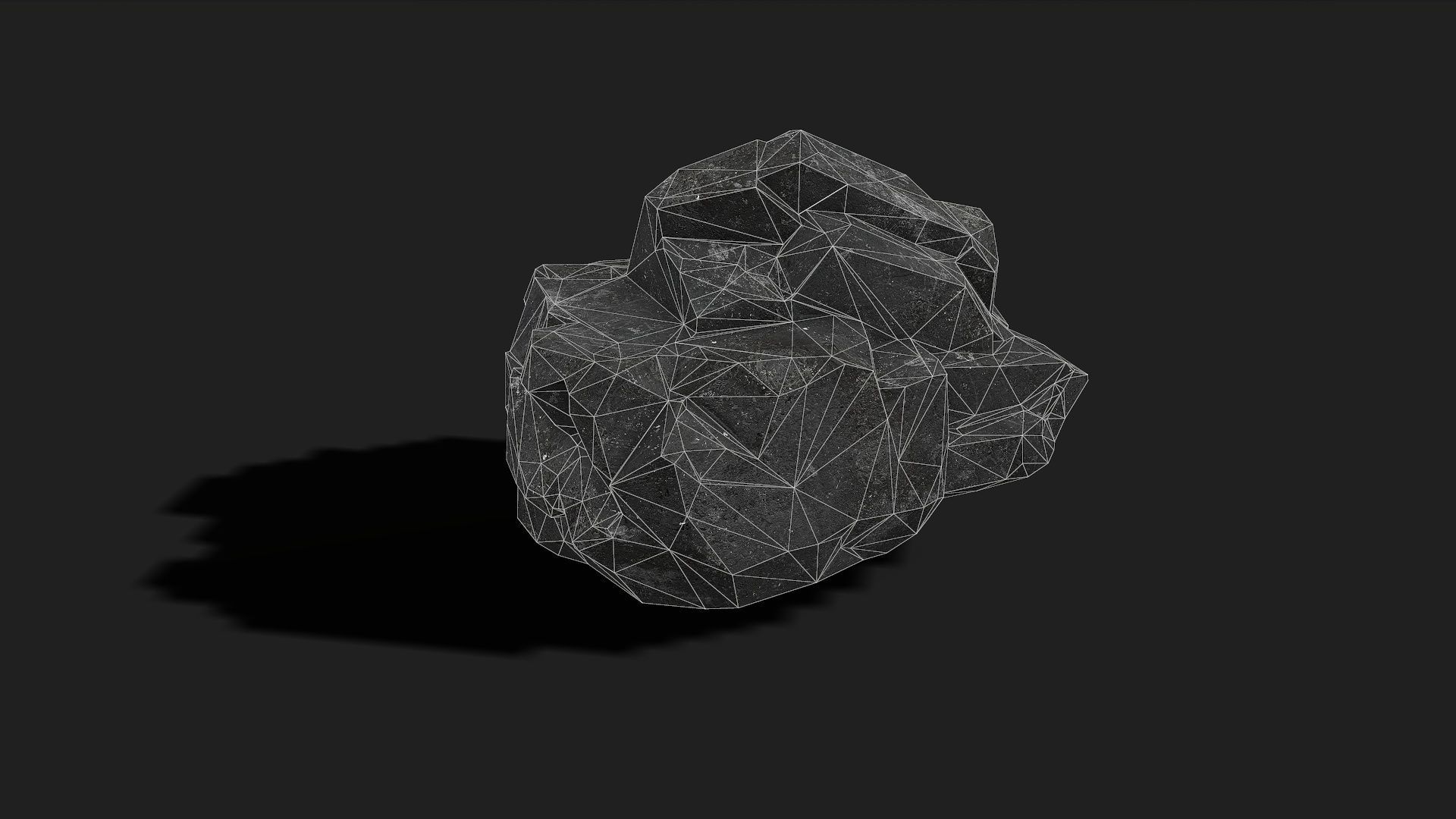 Mountain cliff Rocks - PBR Pack 08 Low-poly 3D model_7