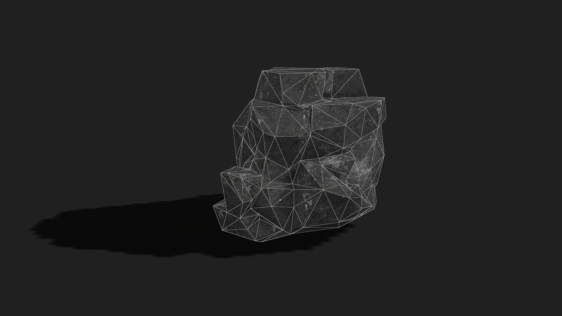 Mountain cliff Rocks - PBR Pack 08 Low-poly 3D model_21