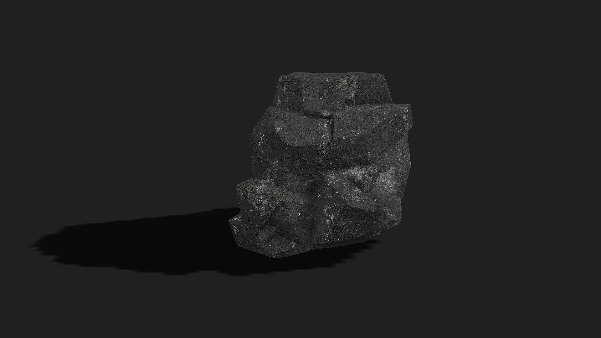 Mountain cliff Rocks - PBR Pack 08 Low-poly 3D model_20