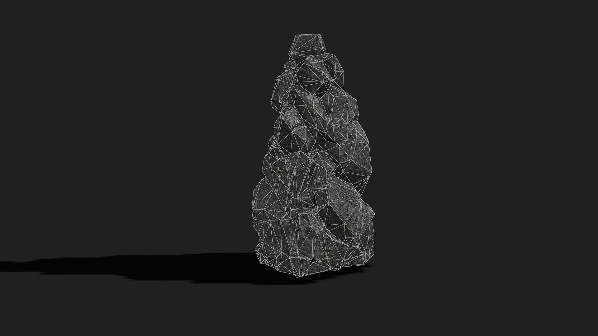 Mountain cliff Rocks - PBR Pack 08 Low-poly 3D model_9