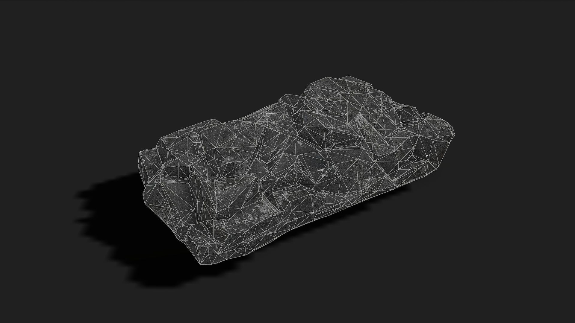Mountain cliff Rocks - PBR Pack 08 Low-poly 3D model_13