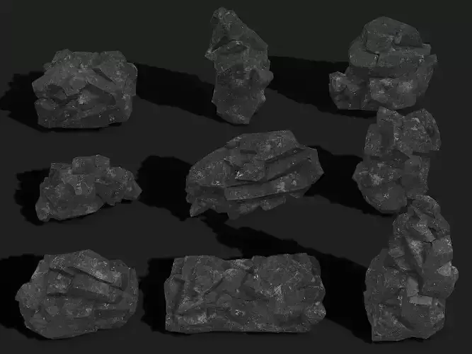 Mountain cliff Rocks - PBR Pack 08