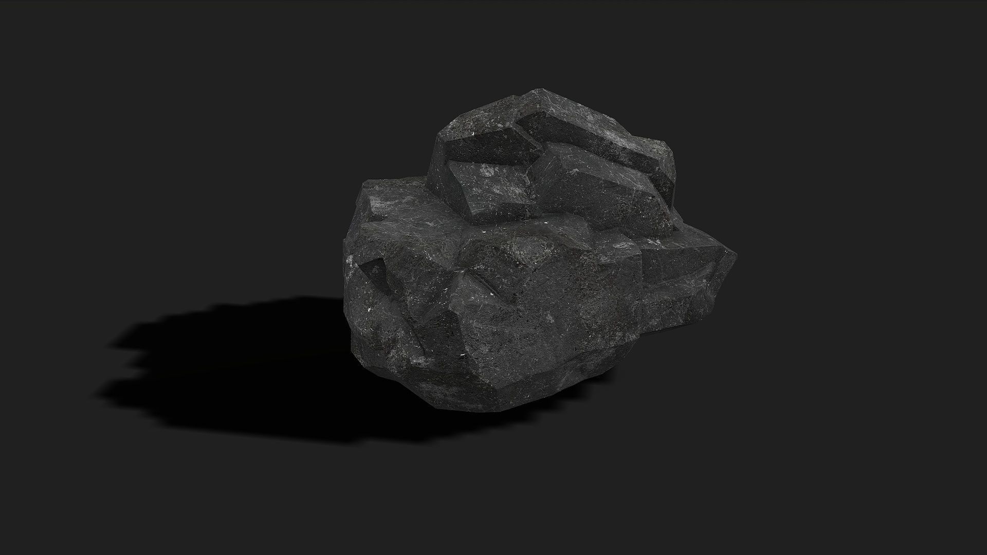 Mountain cliff Rocks - PBR Pack 08 Low-poly 3D model_6