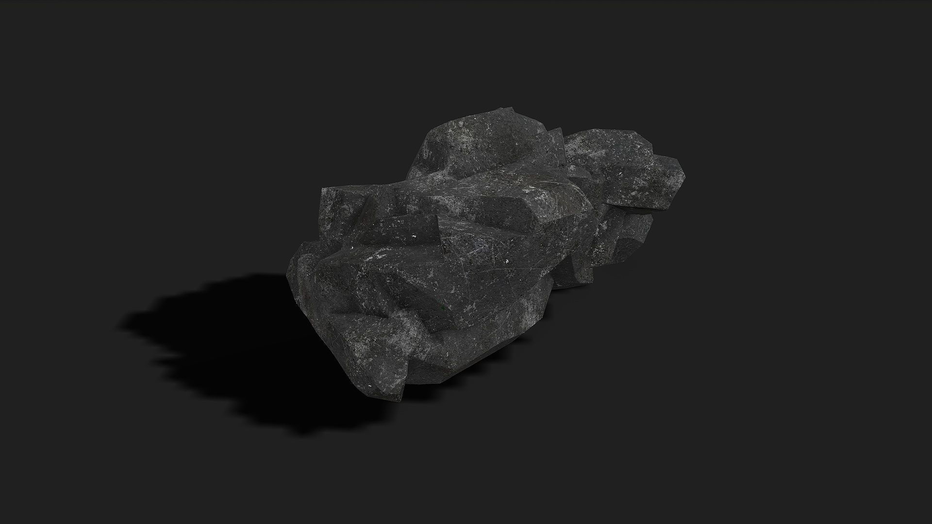 Mountain cliff Rocks - PBR Pack 08 Low-poly 3D model_18