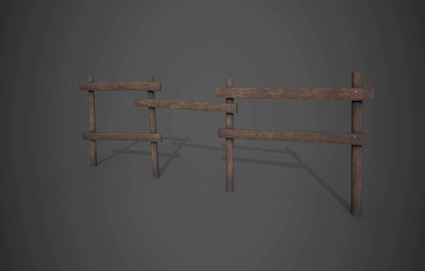 Forest Block Post assets Low-poly 3D model_8