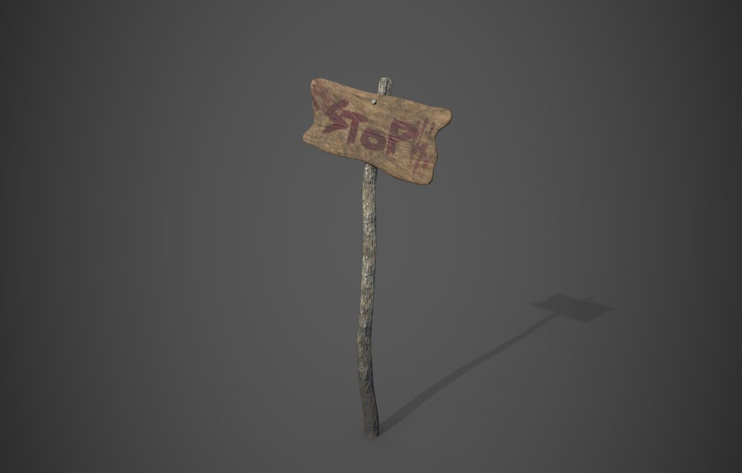 Forest Block Post assets Low-poly 3D model_20