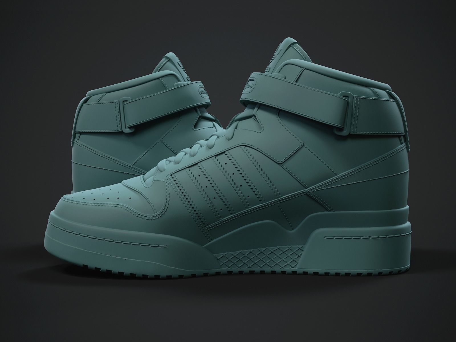 adidas Forum sneaker-3d printable 3D print model_2