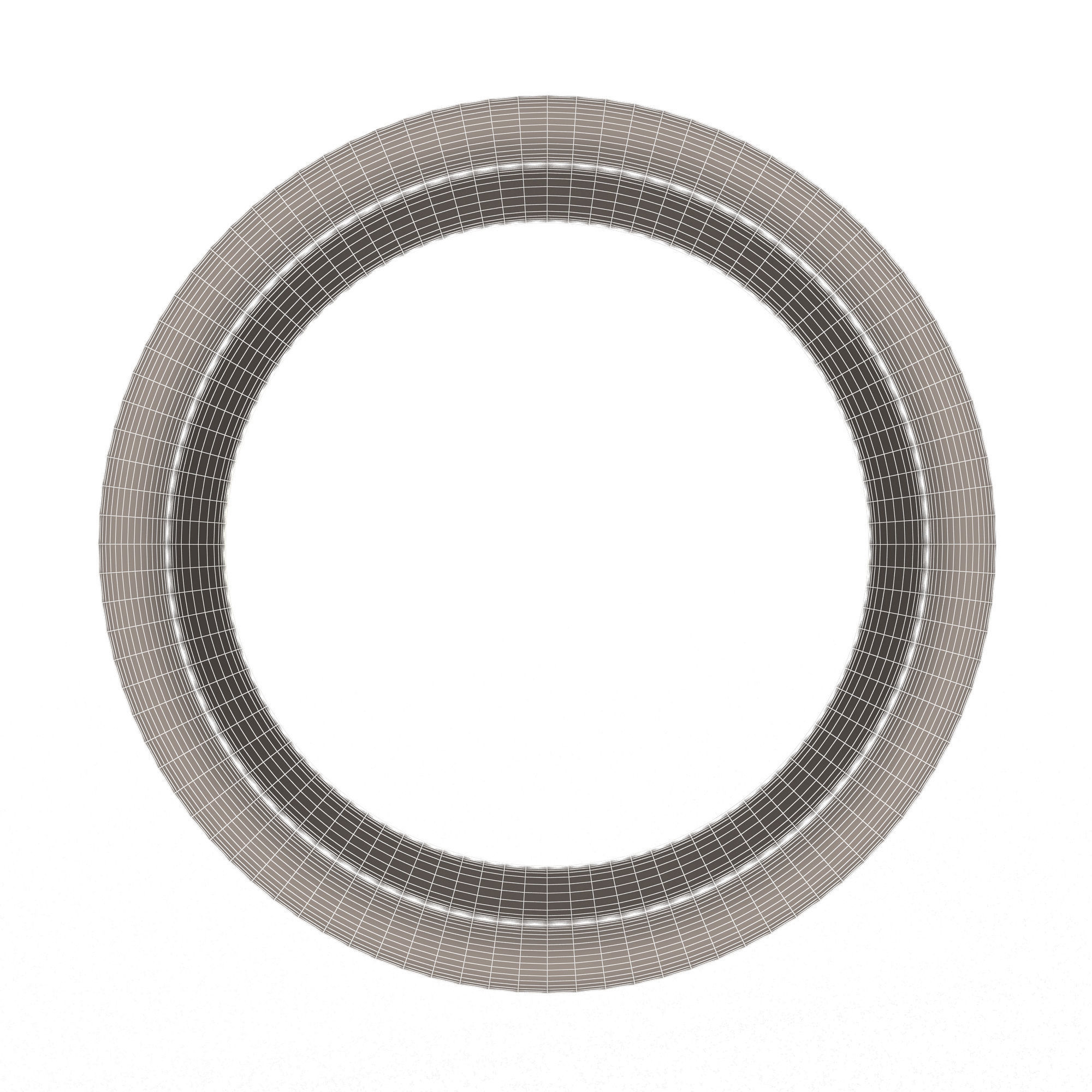 Man Wedding Jewellery Ring 09 Chrome Low-poly 3D model_10