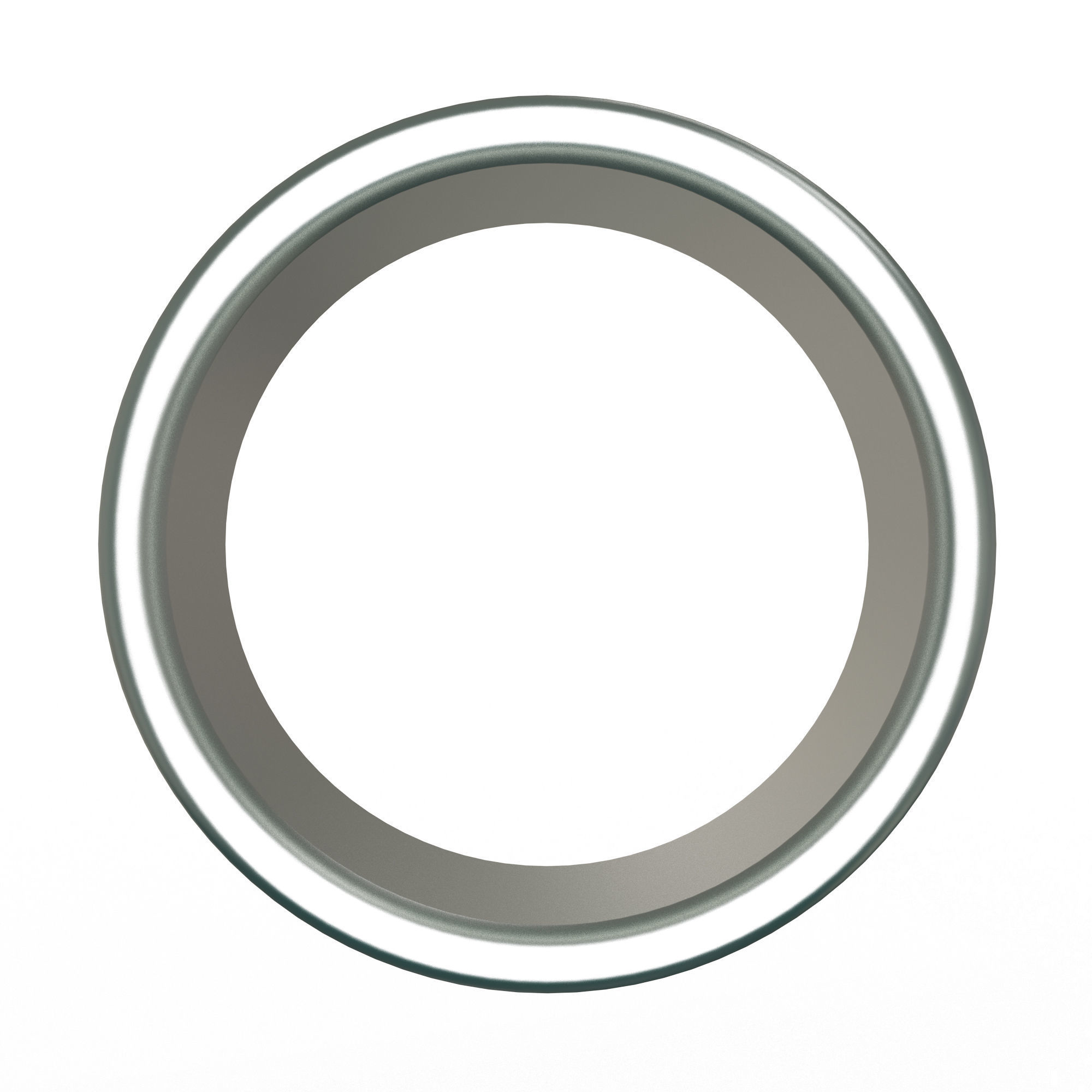 Man Wedding Jewellery Ring 09 Chrome Low-poly 3D model_5