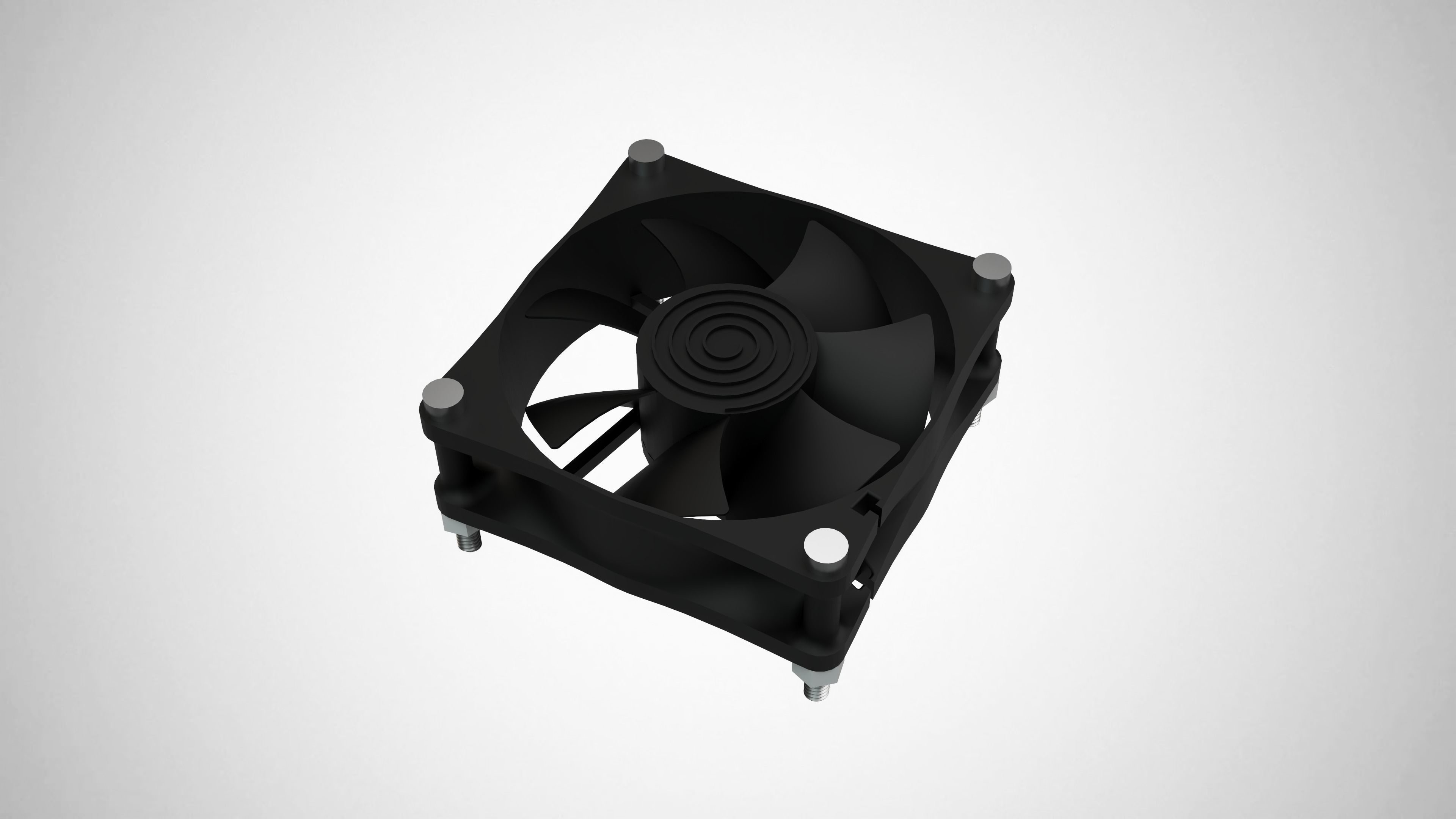  CPU Processor Cooler Fan 3D model_7