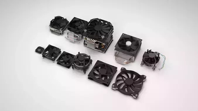  CPU Processor Cooler Fan 3D model