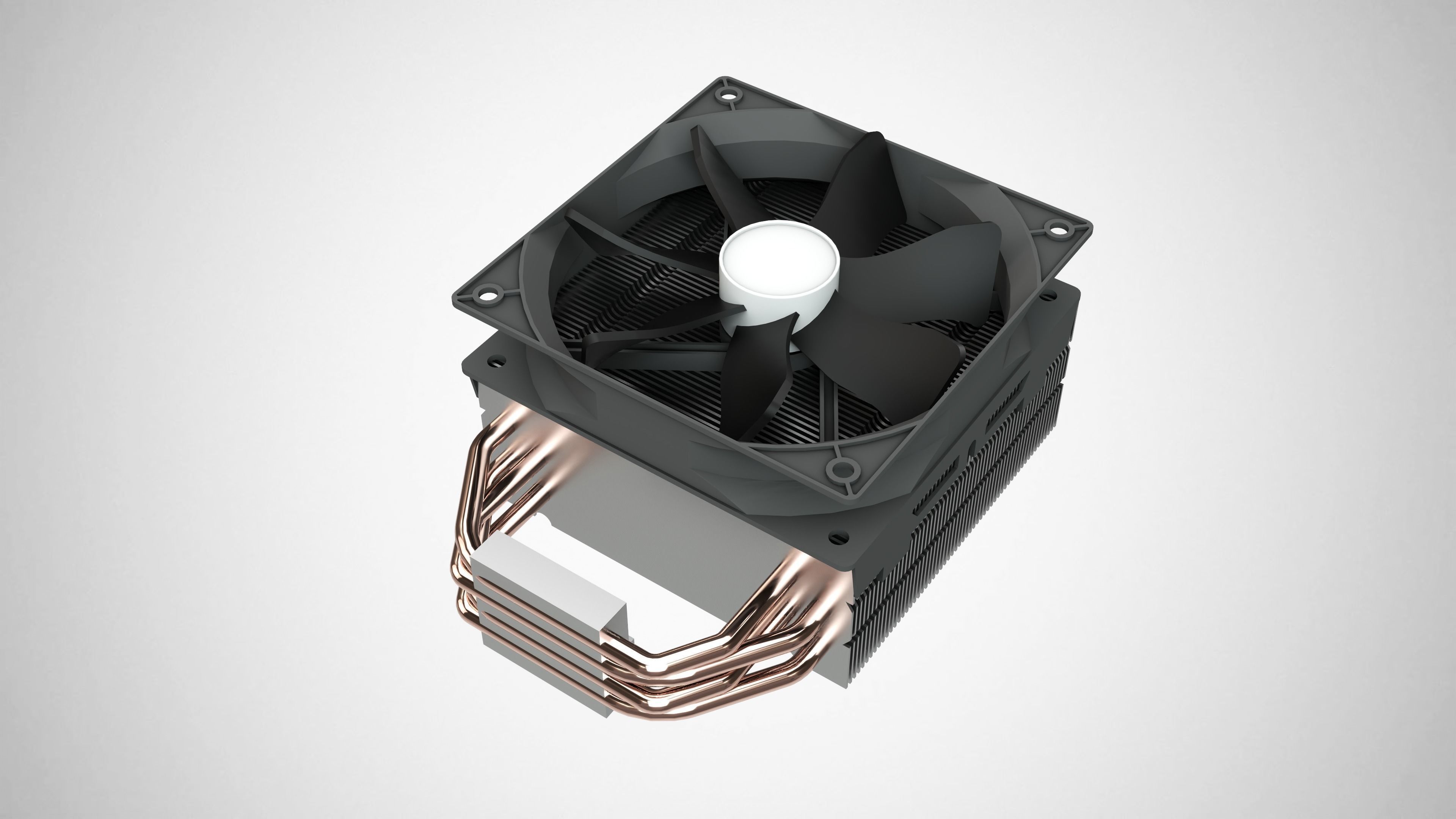  CPU Processor Cooler Fan 3D model_4