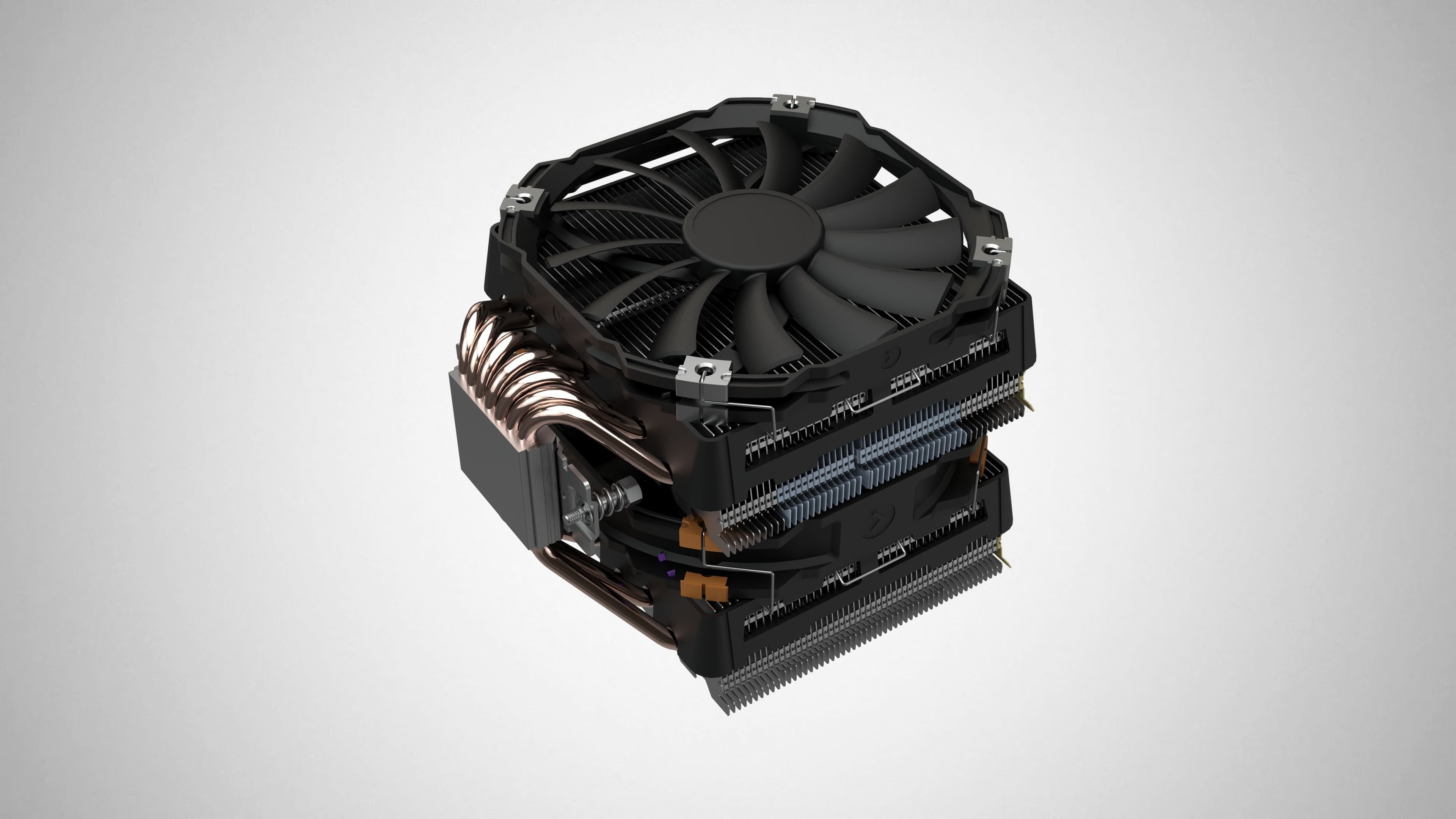  CPU Processor Cooler Fan 3D model_3