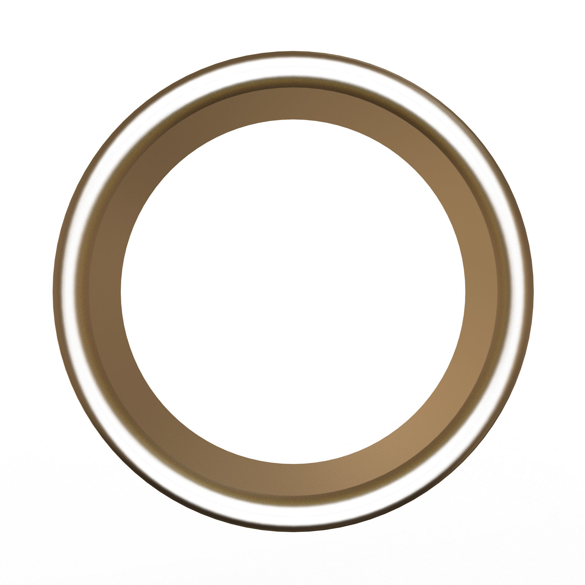 Man Wedding Jewellery Ring 09 Gold Low-poly 3D model_5