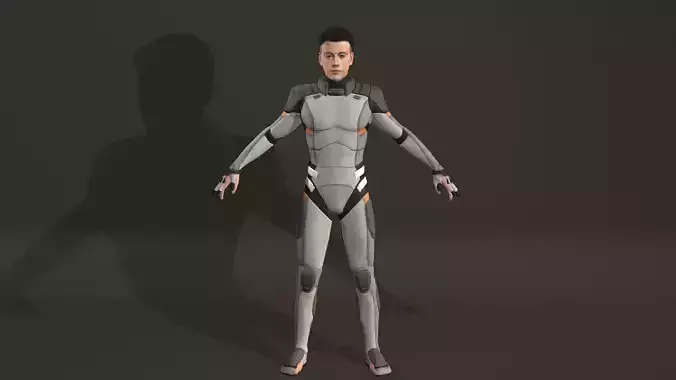 Lucky Blue Smith Low-poly 3D model