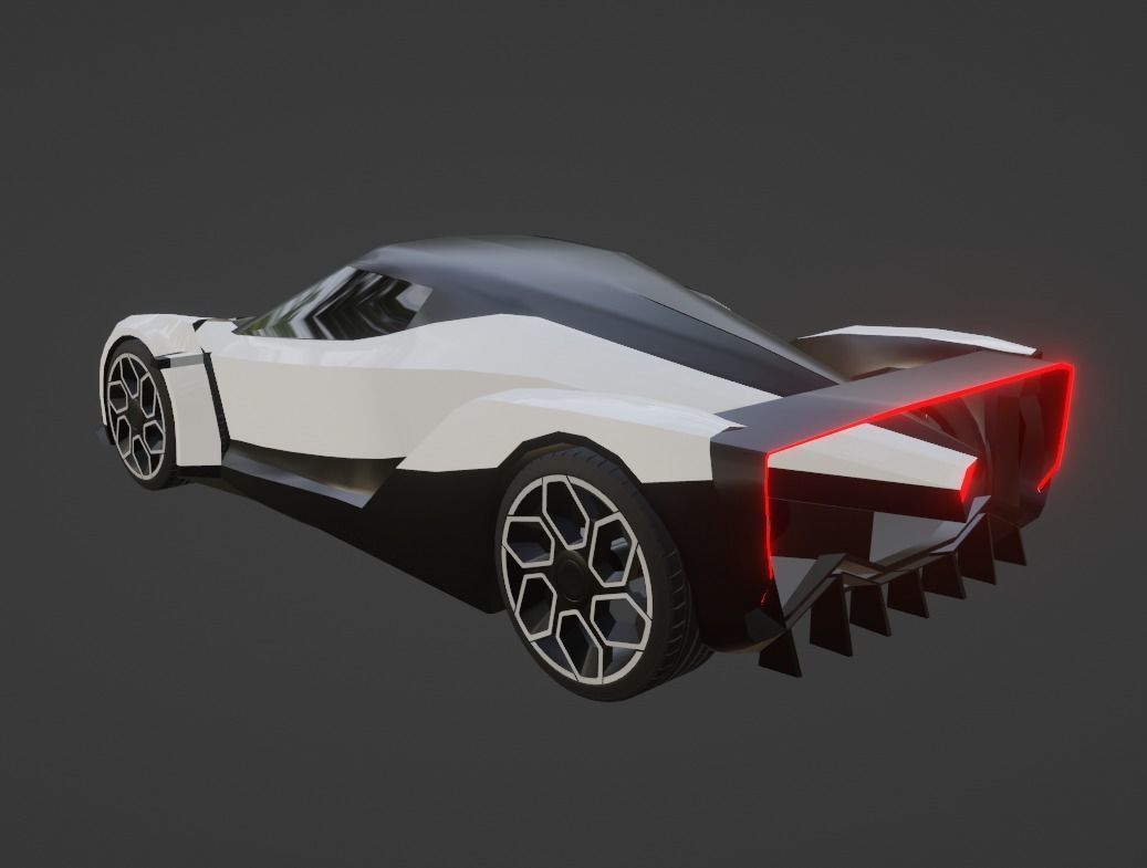 Vanda Electrics Dendrobium Low-poly 3D model_12