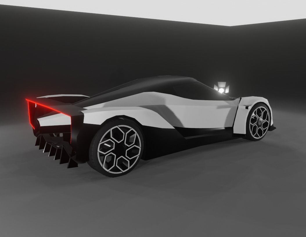 Vanda Electrics Dendrobium Low-poly 3D model_6