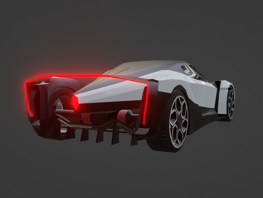 Vanda Electrics Dendrobium Low-poly 3D model_15