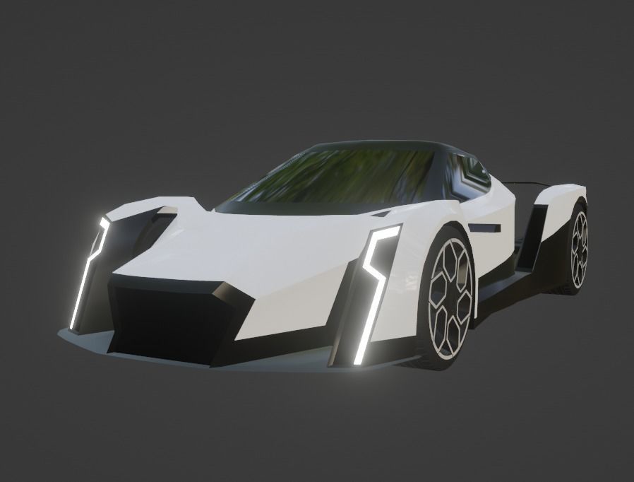 Vanda Electrics Dendrobium Low-poly 3D model_13