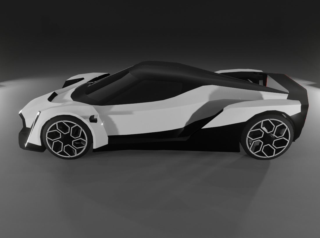 Vanda Electrics Dendrobium Low-poly 3D model_5