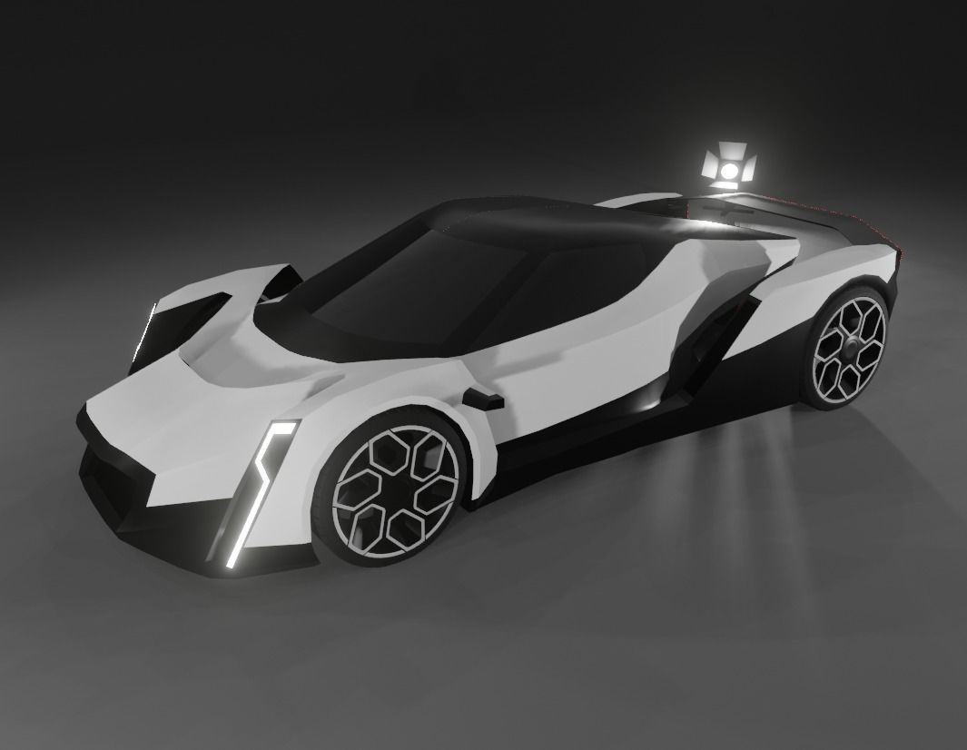 Vanda Electrics Dendrobium Low-poly 3D model_4