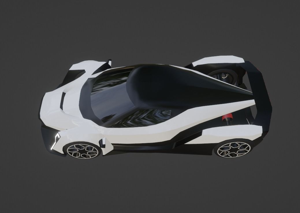 Vanda Electrics Dendrobium Low-poly 3D model_18