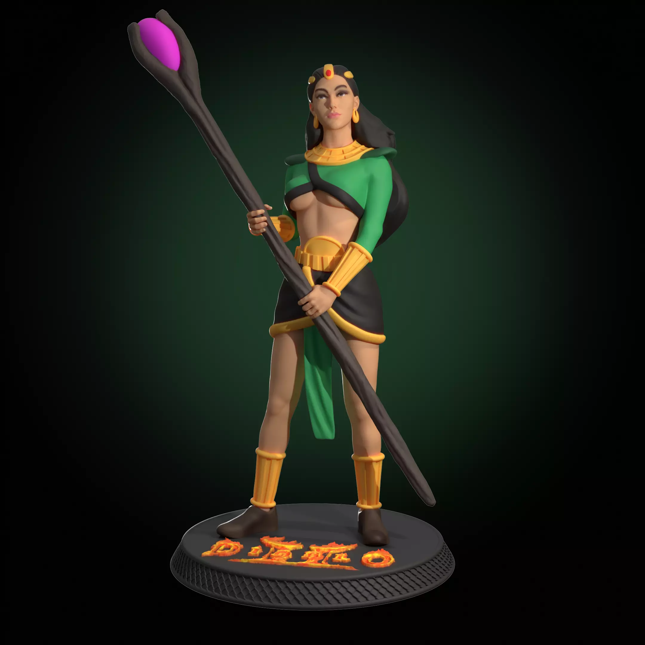 Diablo 2 lord of destruction Wizzard chracter 3D print model 3D print model