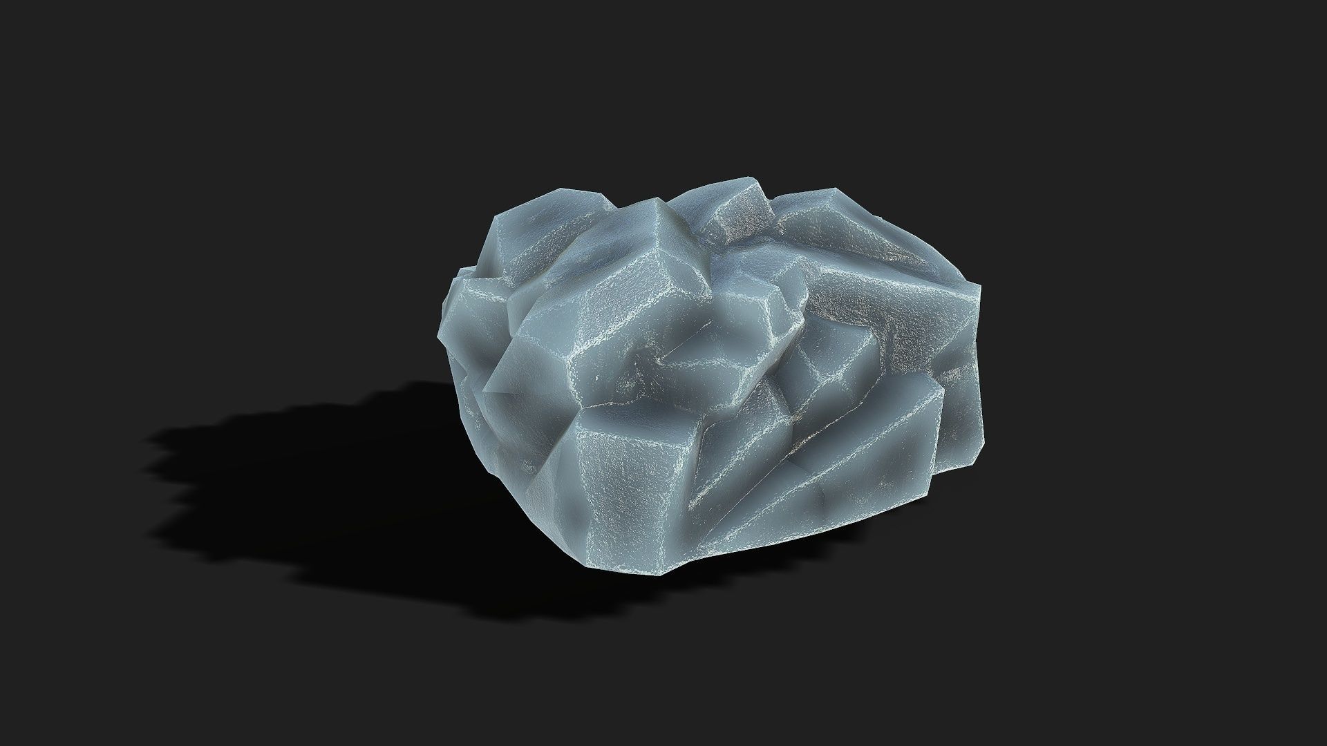 Mountain ice Rocks - PBR Pack 09 Low-poly 3D model_21