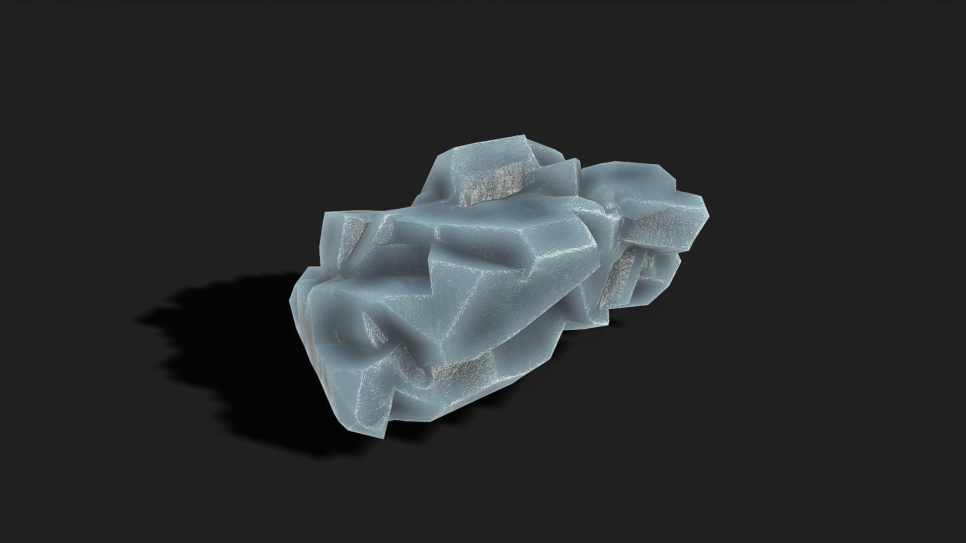 Mountain ice Rocks - PBR Pack 09 Low-poly 3D model_17
