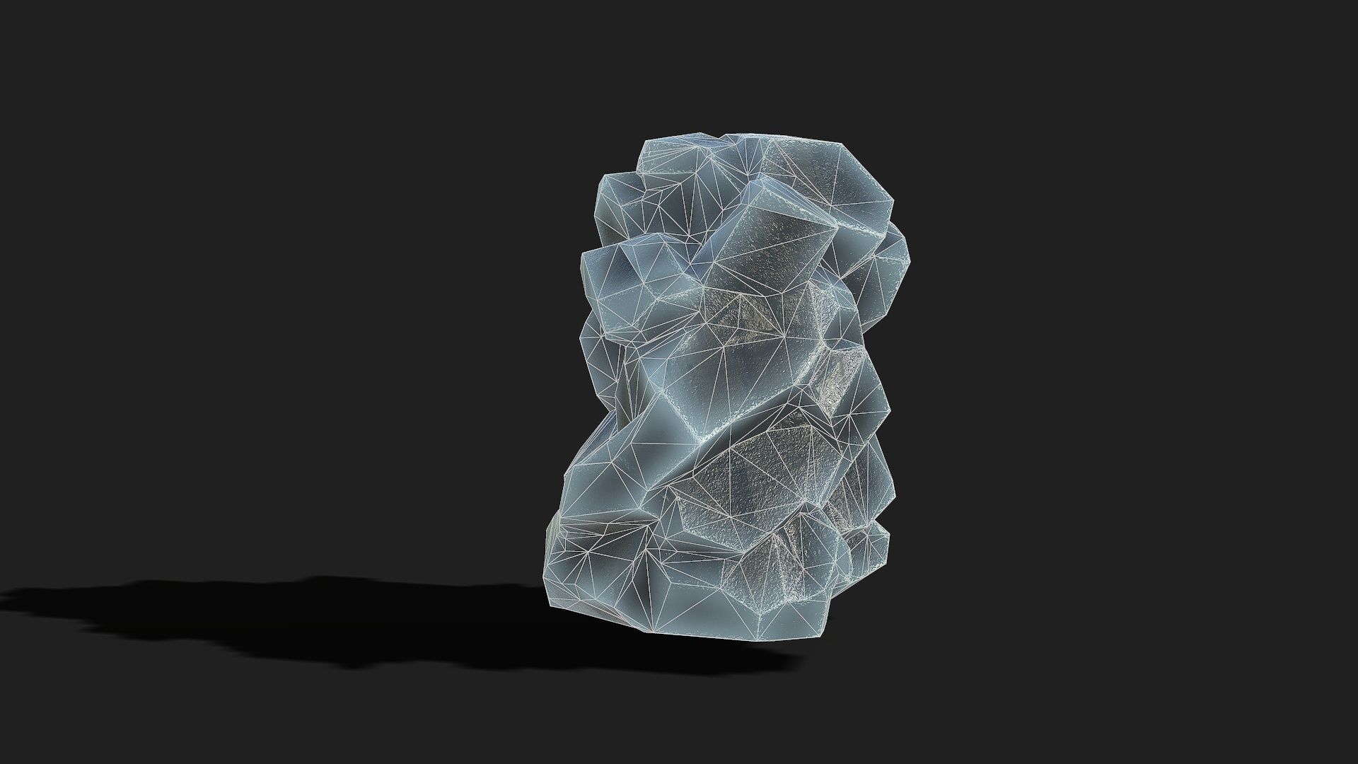 Mountain ice Rocks - PBR Pack 09 Low-poly 3D model_14