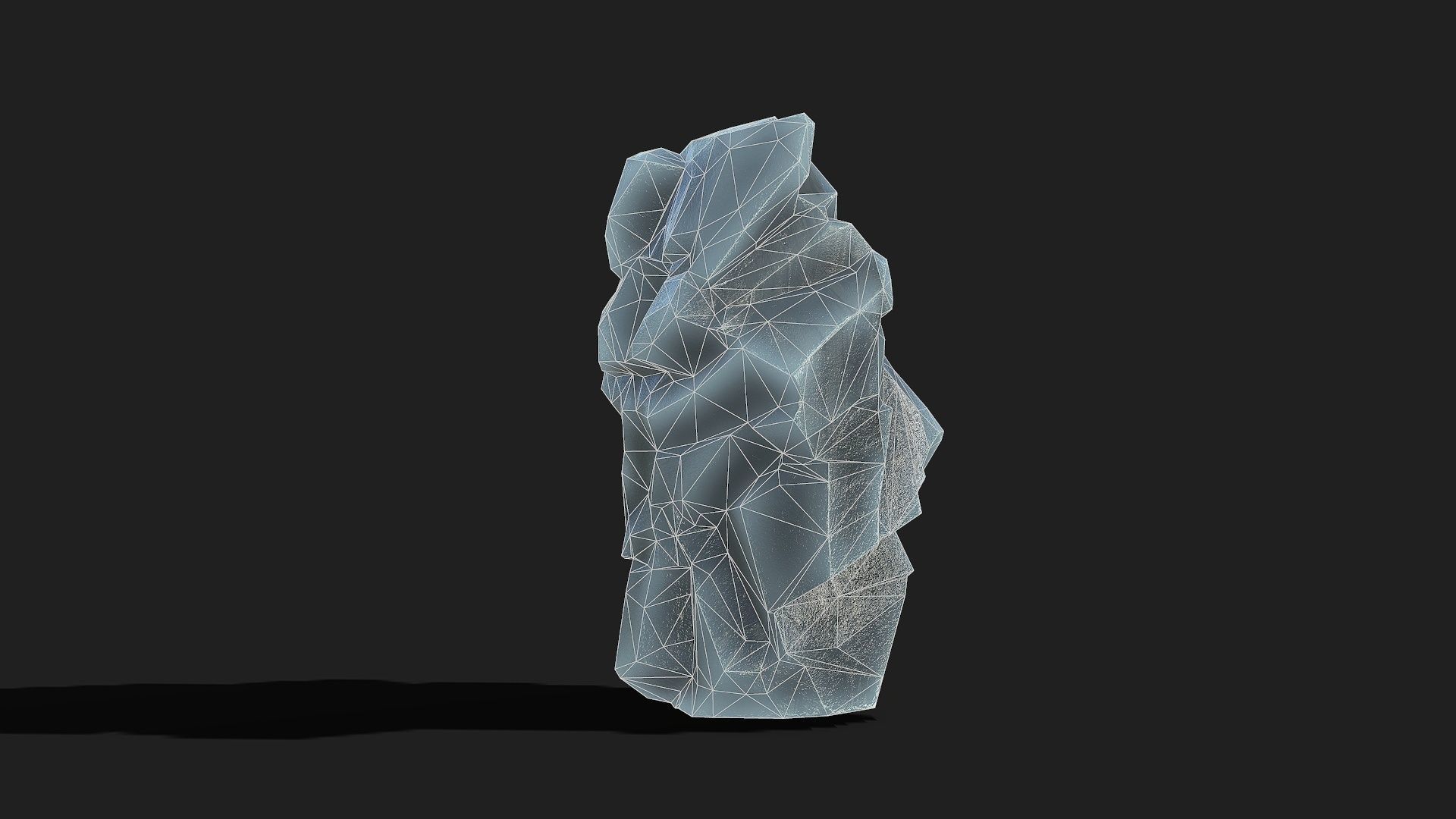 Mountain ice Rocks - PBR Pack 09 Low-poly 3D model_16