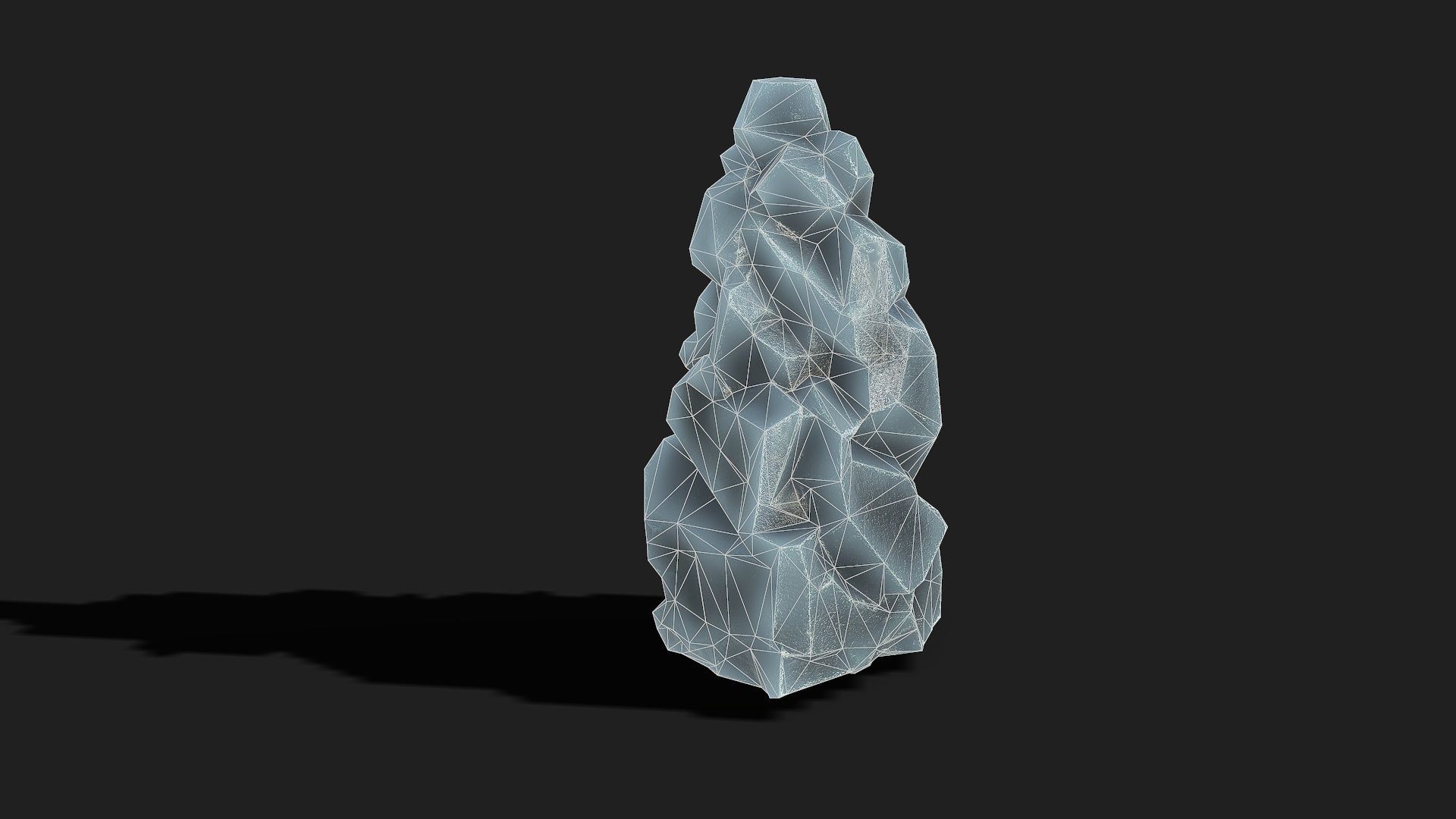 Mountain ice Rocks - PBR Pack 09 Low-poly 3D model_8